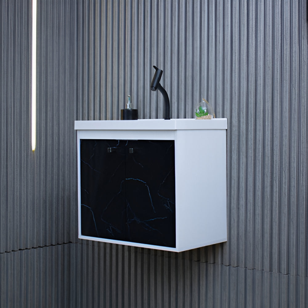 Riverzza Bergamo Negro Blanco Un agujero 47 cm 51 cm 31.5 cm