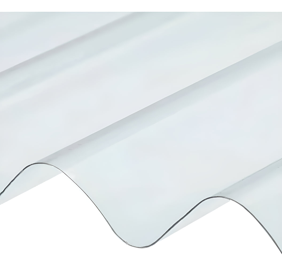 Telha Em Fibra De Vidro Incolor 2,44 X 1,10m Llev Lar Telha Ondulada