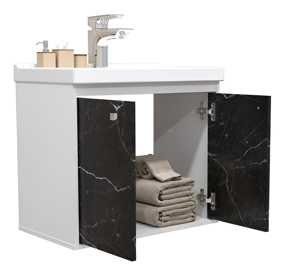 Riverzza Bergamo Negro Blanco Un agujero 47 cm 51 cm 31.5 cm