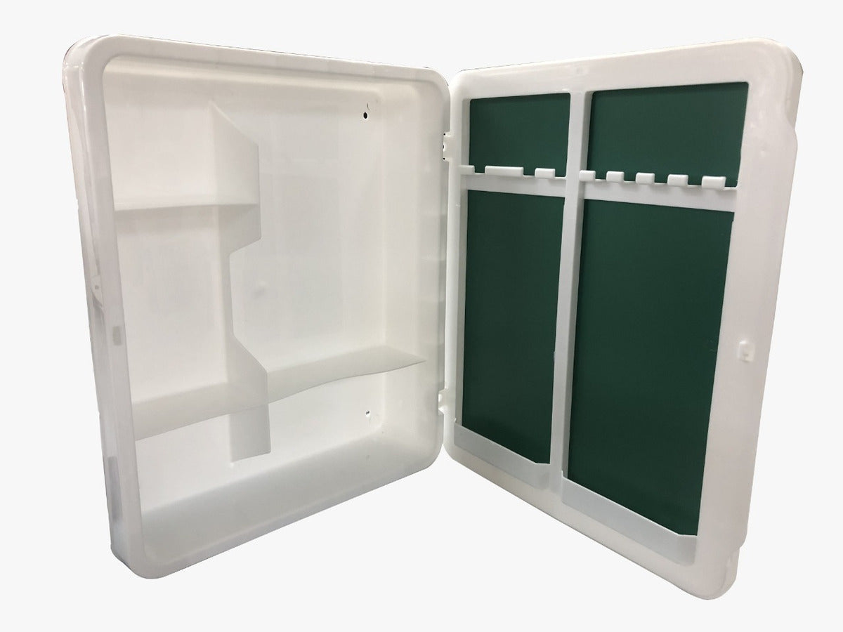 Armario para Banheiro Bege Com Espelho Divisórias Suporte para Escovas