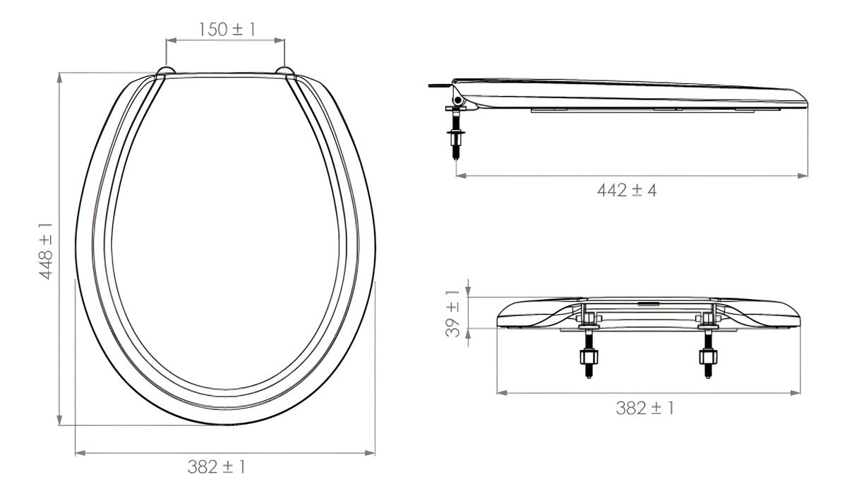 Assento Sanitário Tampa Universal Oval Lorenzetti Duratti Cor Branco
