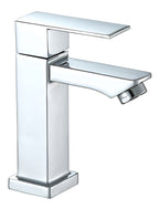 Torneira Bancada De Banheiro Luxo Inox Cromada Bica Baixa Cor Prateado