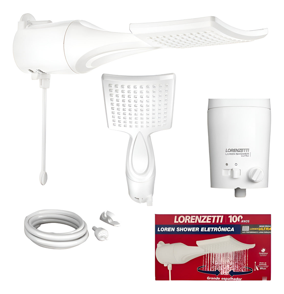 Chuveiro Lorenzetti Loren Shower Eletrônico Branco 6800W