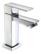 Torneira Banheiro Lavabo Fria Quadrada 1/4 Volta Luxo