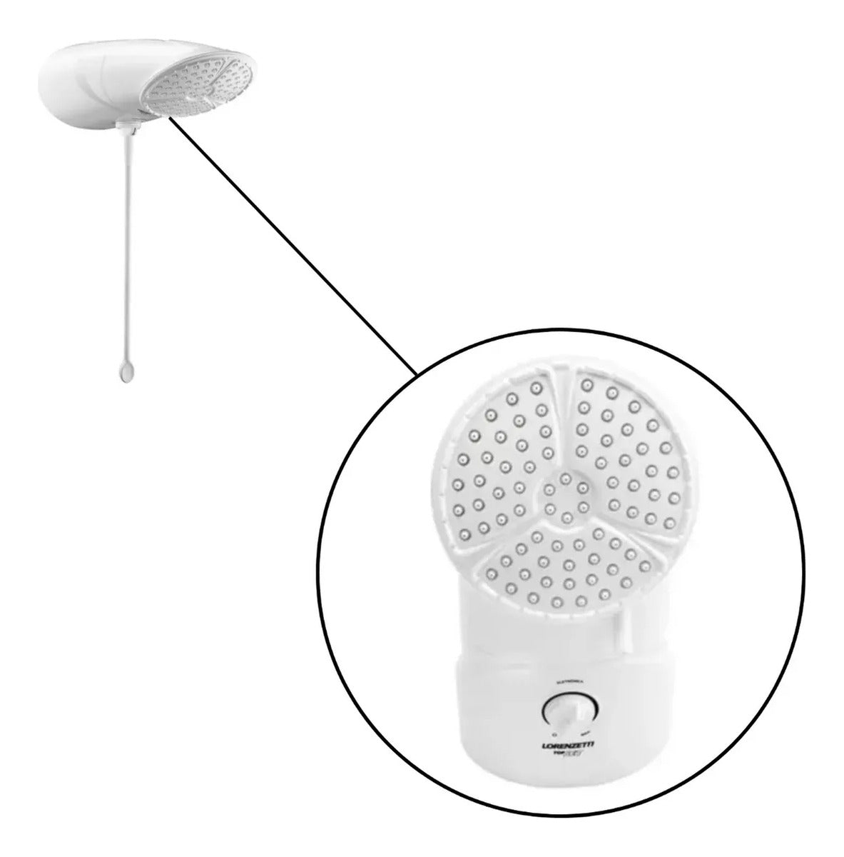 Chuveiro Top Jet Turbo Multitemperaturas 220V 7500 W Lorenzetti Branco