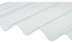 Telha Em Fibra De Vidro Incolor 2,44 X 1,10m Llev Lar Telha Ondulada