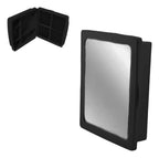 Armário Banheiro Preto Com Espelho Plástico Reforçado Leve