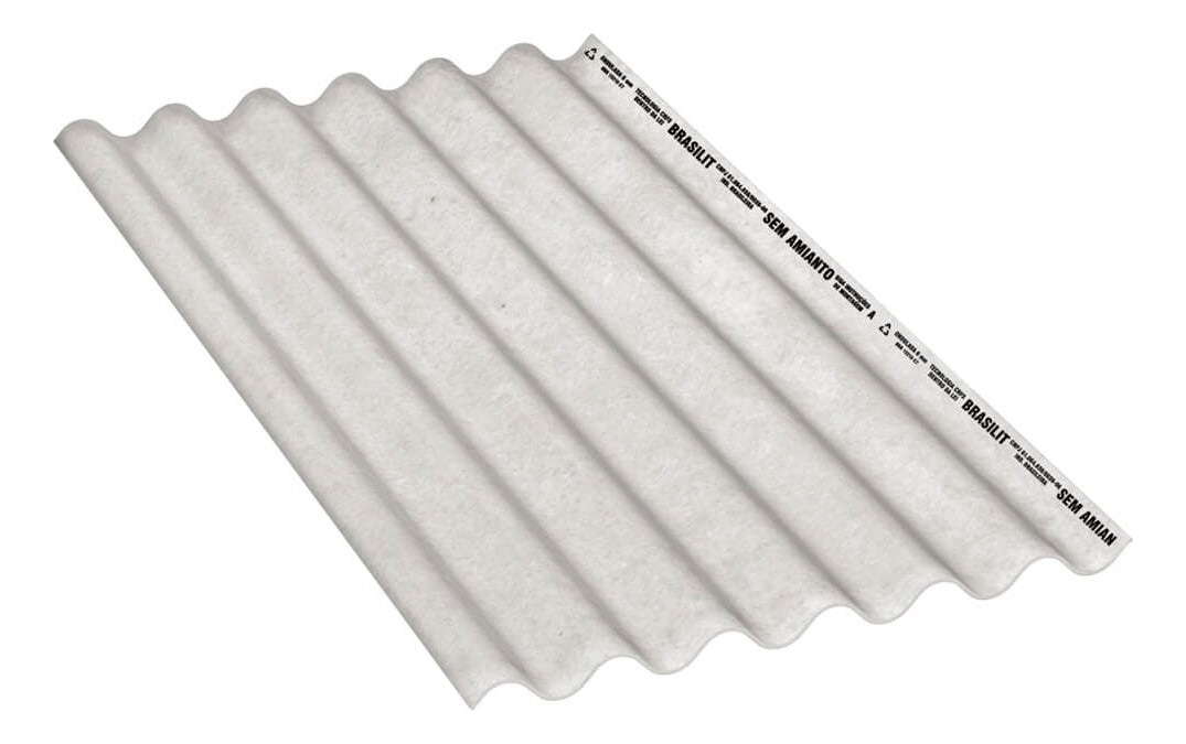 Telha De Fibrocimento Ondulada 6 Mm 3,66 X 1,10 M - Brasilit