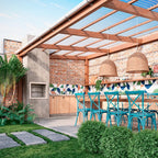 Telha Em Fibra De Vidro Incolor 2,44 X 1,10m Llev Lar Telha Ondulada