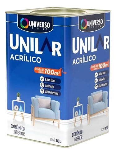 Tinta Acrílica Anti Mofo Parede Unilar Escolha A Sua Cor!!