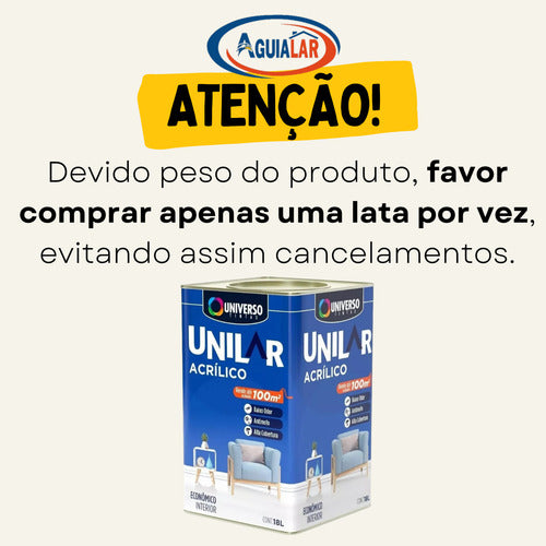 Tinta Acrílica Anti Mofo Parede Unilar Escolha A Sua Cor!!