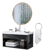 Gabinete Banheiro Em Mdf Com Pia Cuba - Zoff Riverzza