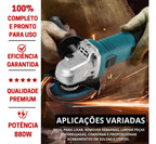 Kit 1 Furadeira Impacto 500w 1 Esmerilhadeira Lixadeira 880w