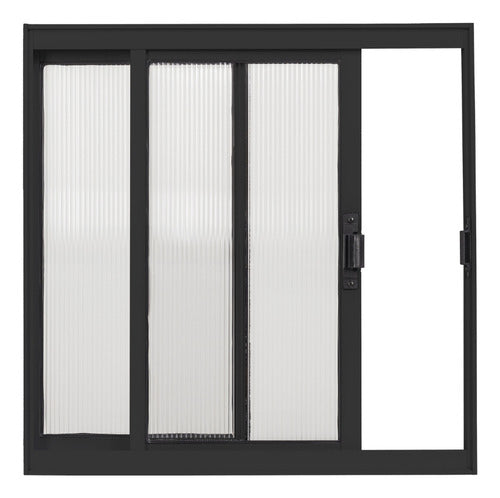 Janela De Alumínio Com Folha De Policarbonato Vitro 60x60cm