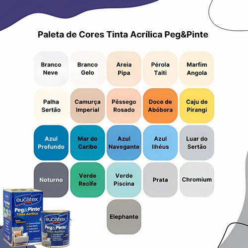 Tinta Acrílico Peg Pinte Parede Eucatex Escolha Sua Cor!!