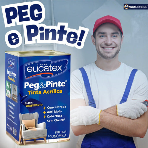 Tinta Acrílico Peg Pinte Parede Eucatex Escolha Sua Cor!!