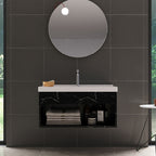 Gabinete Banheiro Em Mdf Com Pia Cuba - Zoff Riverzza