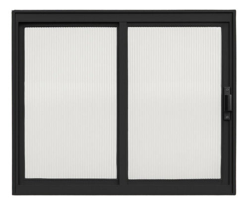 Janela De Alumínio Com Folha De Policarbonato Vitro 60x60cm