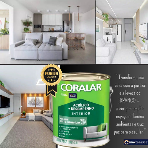 Tinta Coralar Anti Mofo Acrílica 3,6l Escolha Sua Cor